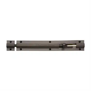 Click Here To Enlarge This Photo Of C1582 8-MB Heritage Brass Door Bolt Straight 8 x 1.25 Matt Bronze finish