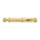 C1582 8-SB Heritage Brass Door Bolt Straight 8 x 1.25 Satin Brass finish