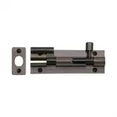 C1592 4-MB Heritage Brass Door Bolt Necked 4" x 1.25" Matt Bronze finish