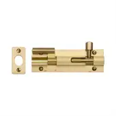 C1592 4-SB Heritage Brass Door Bolt Necked 4 x 1.25 Satin Brass finish