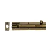 C1594 6-AT Heritage Brass Door Bolt Necked 6 x 1.5 Antique Brass finish