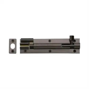 Click Here To Enlarge This Photo Of C1594 6-MB Heritage Brass Door Bolt Necked 6" x 1.5" Matt Bronze finish