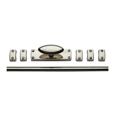 Click Here To Enlarge This Photo Of C1688-PNF Heritage Brass Espagnolette Bolt Polished Nickel finish