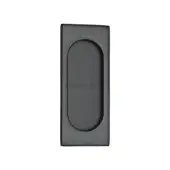 C1850 105-BKMT Heritage Brass Flush Pull Handle 105mm Matt Black Finish