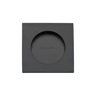 C1860-BKMT Heritage Brass Square Flush Pull 63.5 x 63.5mm Matt Black finish