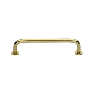 Click Here To Enlarge This Photo Of C2156 128-PB Heritage Brass Cabinet Pull Wire Design with 16mm Rose 128mm ctc Polished Brass Finish