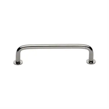 Click Here To Enlarge This Photo Of C2156 128-PNF Heritage Brass Cabinet Pull Wire Design with 16mm Rose 128mm ctc Polished Nickel Finish
