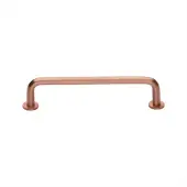 C2156 128-SRG Heritage Brass Cabinet Pull Wire Design with 16mm Rose 128mm ctc Satin Rose Gold Finish