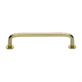 C2156 160-PB Heritage Brass Cabinet Pull Wire Design with 16mm Rose 160mm ctc Polished Brass Finish