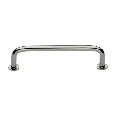 Click Here To Enlarge This Photo Of C2156 160-PNF Heritage Brass Cabinet Pull Wire Design with 16mm Rose 160mm ctc Polished Nickel Finish