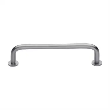 Click Here To Enlarge This Photo Of C2156 160-SC Heritage Brass Cabinet Pull Wire Design with 16mm Rose 160mm ctc Satin Chrome Finish