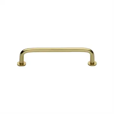 Click Here To Enlarge This Photo Of C2156 96-PB Heritage Brass Cabinet Pull Wire Design with 16mm Rose 96mm ctc Polished Brass Finish