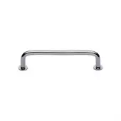 C2156 96-PC Heritage Brass Cabinet Pull Wire Design with 16mm Rose 96mm ctc Polished Chrome Finish