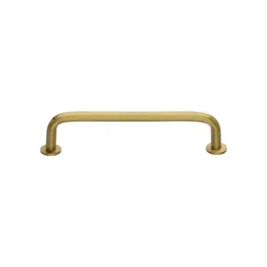 Click Here To Enlarge This Photo Of C2156 96-SB Heritage Brass Cabinet Pull Wire Design with 16mm Rose 96mm ctc Satin Brass Finish