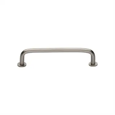 Click Here To Enlarge This Photo Of C2156 96-SN Heritage Brass Cabinet Pull Wire Design with 16mm Rose 96mm ctc Satin Nickel Finish