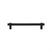 C2480 128-BKMT Heritage Brass Cabinet Pull Industrial Design 128mm ctc Matt Black Finish