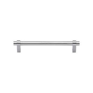 Click Here To Enlarge This Photo Of C2480 128-SC Heritage Brass Cabinet Pull Industrial Design 128mm ctc Satin Chrome Finish