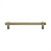 C2480 160-AT Heritage Brass Cabinet Pull Industrial Design 160mm ctc Antique Brass Finish