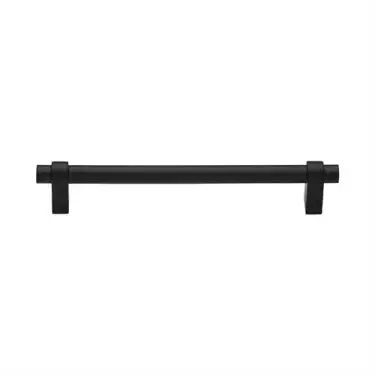 Click Here To Enlarge This Photo Of C2480 160-BKMT Heritage Brass Cabinet Pull Industrial Design 160mm ctc Matt Black Finish