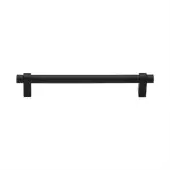 C2480 160-BKMT Heritage Brass Cabinet Pull Industrial Design 160mm ctc Matt Black Finish