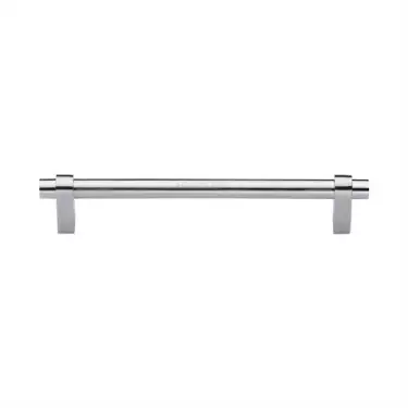 Click Here To Enlarge This Photo Of C2480 160-SC Heritage Brass Cabinet Pull Industrial Design 160mm ctc Satin Chrome Finish