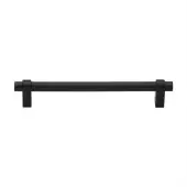 C2480 192-BKMT Heritage Brass Cabinet Pull Industrial Design 192mm ctc Matt Black Finish