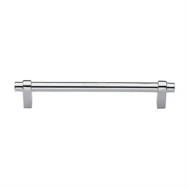 Click Here To Enlarge This Photo Of C2480 192-PC Heritage Brass Cabinet Pull Industrial Design 192mm ctc Polished Chrome Finish