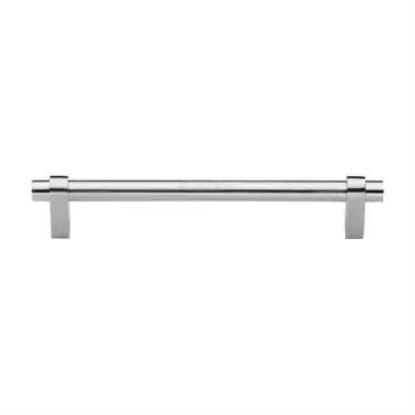 Click Here To Enlarge This Photo Of C2480 192-SC Heritage Brass Cabinet Pull Industrial Design 192mm ctc Satin Chrome Finish