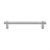 C2480 192-SC Heritage Brass Cabinet Pull Industrial Design 192mm ctc Satin Chrome Finish