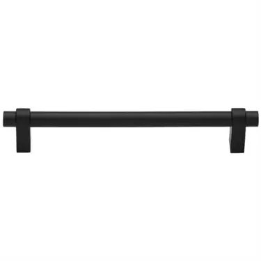 Click Here To Enlarge This Photo Of C2480 256-BKMT Heritage Brass Cabinet Pull Industrial Design 256mm ctc Matt Black Finish