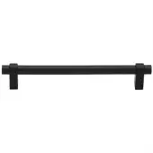 C2480 256-BKMT Heritage Brass Cabinet Pull Industrial Design 256mm ctc Matt Black Finish
