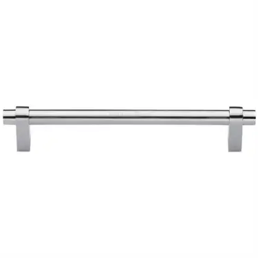 Click Here To Enlarge This Photo Of C2480 256-SC Heritage Brass Cabinet Pull Industrial Design 256mm ctc Satin Chrome Finish