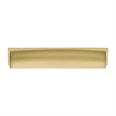 Click Here To Enlarge This Photo Of C2765 152-SB Heritage Brass Drawer Pull Shropshire Design 152mm ctc Satin Brass Finish