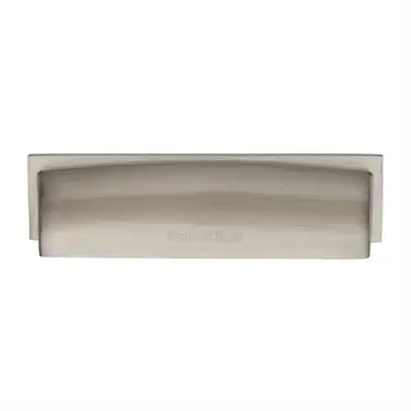 Click Here To Enlarge This Photo Of C2765 152-SN Heritage Brass Drawer Pull Shropshire Design 152mm ctc Satin Nickel Finish
