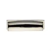 C2765 96-PNF Heritage Brass Drawer Pull Shropshire Design 76/96mm ctc Polished Nickel Finish