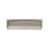 C2765 96-SN Heritage Brass Drawer Pull Shropshire Design 76/96mm ctc Satin Nickel Finish