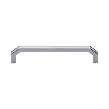 Click Here To Enlarge This Photo Of C3465 152-PC Heritage Brass Cabinet Pull Hex Angular Design 152mm ctc Polished Chrome Finish