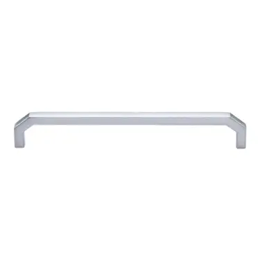 Click Here To Enlarge This Photo Of C3465 203-SC Heritage Brass Cabinet Pull Hex Angular Design 203mm ctc Satin Chrome Finish