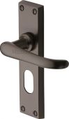 V725-MB Heritage Brass Door Handle For Oval Profile Plate Windsor Design Matt Bronze Finish