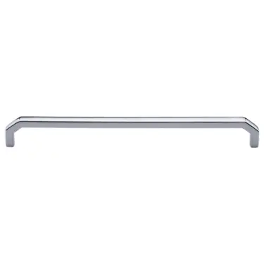 Click Here To Enlarge This Photo Of C3465 254-PC Heritage Brass Cabinet Pull Hex Angular Design 254mm ctc Polished Chrome Finish
