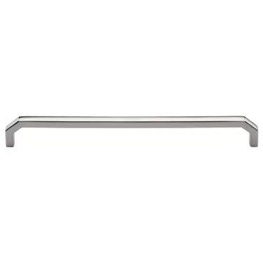 Click Here To Enlarge This Photo Of C3465 254-PNF Heritage Brass Cabinet Pull Hex Angular Design 254mm ctc Polished Nickel Finish