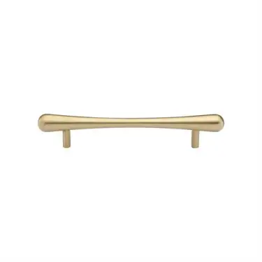 Click Here To Enlarge This Photo Of C3570 128-SB Heritage Brass Cabinet Pull T-Bar Raindrop Design 128mm ctc Satin Brass Finish