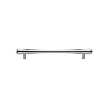 Click Here To Enlarge This Photo Of C3570 128-SC Heritage Brass Cabinet Pull T-Bar Raindrop Design 128mm ctc Satin Chrome Finish