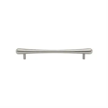Click Here To Enlarge This Photo Of C3570 128-SN Heritage Brass Cabinet Pull T-Bar Raindrop Design 128mm ctc Satin Nickel Finish