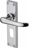V725-PC Heritage Brass Door Handle For Oval Profile Plate Windsor Design Polished Chrome Finish