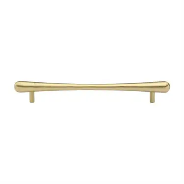 Click Here To Enlarge This Photo Of C3570 192-SB Heritage Brass Cabinet Pull T-Bar Raindrop Design 192mm ctc Satin Brass Finish