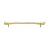 C3570 192-SB Heritage Brass Cabinet Pull T-Bar Raindrop Design 192mm ctc Satin Brass Finish