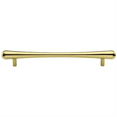 Click Here To Enlarge This Photo Of C3570 256-PB Heritage Brass Cabinet Pull T-Bar Raindrop Design 256mm ctc Polished Brass Finish