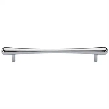 Click Here To Enlarge This Photo Of C3570 256-PC Heritage Brass Cabinet Pull T-Bar Raindrop Design 256mm ctc Polished Chrome Finish