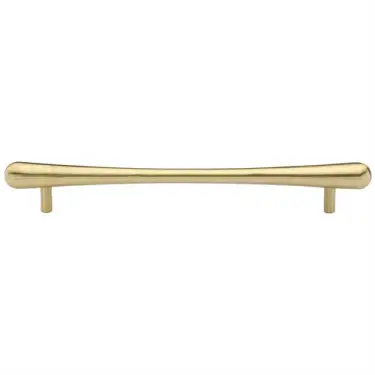 Click Here To Enlarge This Photo Of C3570 256-SB Heritage Brass Cabinet Pull T-Bar Raindrop Design 256mm ctc Satin Brass Finish